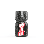 Single Fist Black Label Poppers 10ml bottle with distinctive red and white logo design.