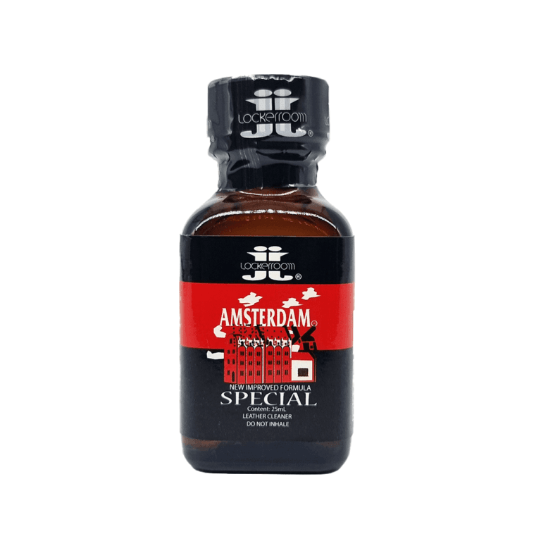 Poppers Amsterdam Special 25ml Lockerroom® Bottle of red Poppers Amsterdam Special 25ml by Lockerroom®