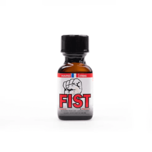 Fist Hard Poppers 24ml product with a clenched fist graphic on the label, displayed against a white background