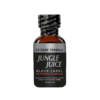 Jungle Juice Black Label Poppers 25ml bottle with black and white label displaying "Extreme Formula" and leather cleaner details.