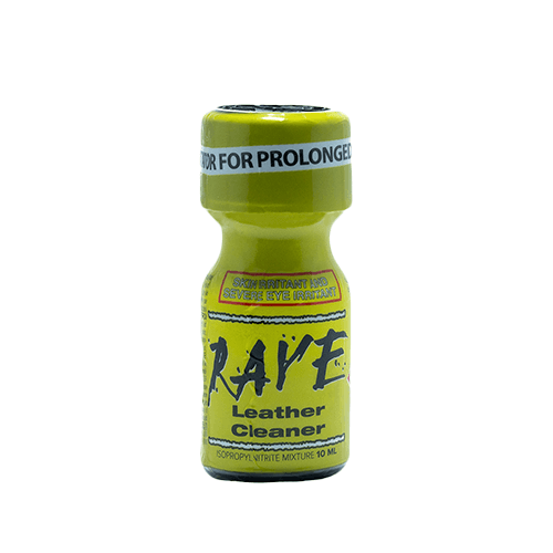 Rave Poppers 10ml leather cleaner bottle isolated on white background