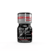 Super Rush Black Label Poppers 10ml, emphasizing the "Never Fake It" slogan and black label design.