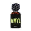 Amyl Poppers 25ml Funline Amyl Poppers 25ml bottle with black label and lime text, including leather cleaner logo.