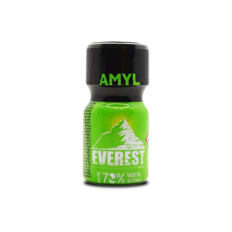 Poppers Everest Green 10ml Green bottle of Poppers Everest Green 10ml a Plant-Based Amyl Nitrite