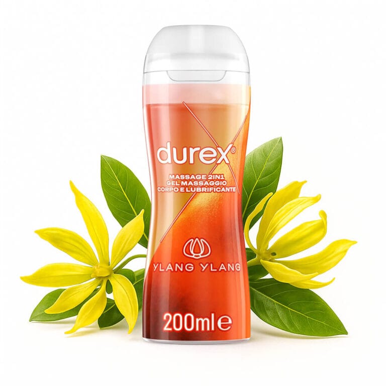 Durex Ylang Ylang 200ml bottle for massage and intimacy