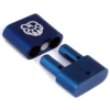 Poppers Double Inhaler stainless steel with Husky Bear logo, refillable dual inhaler with magnetic closure