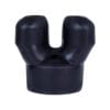 Black silicone Poppers Double Inhaler cap with dual inhaling chambers for poppers bottles