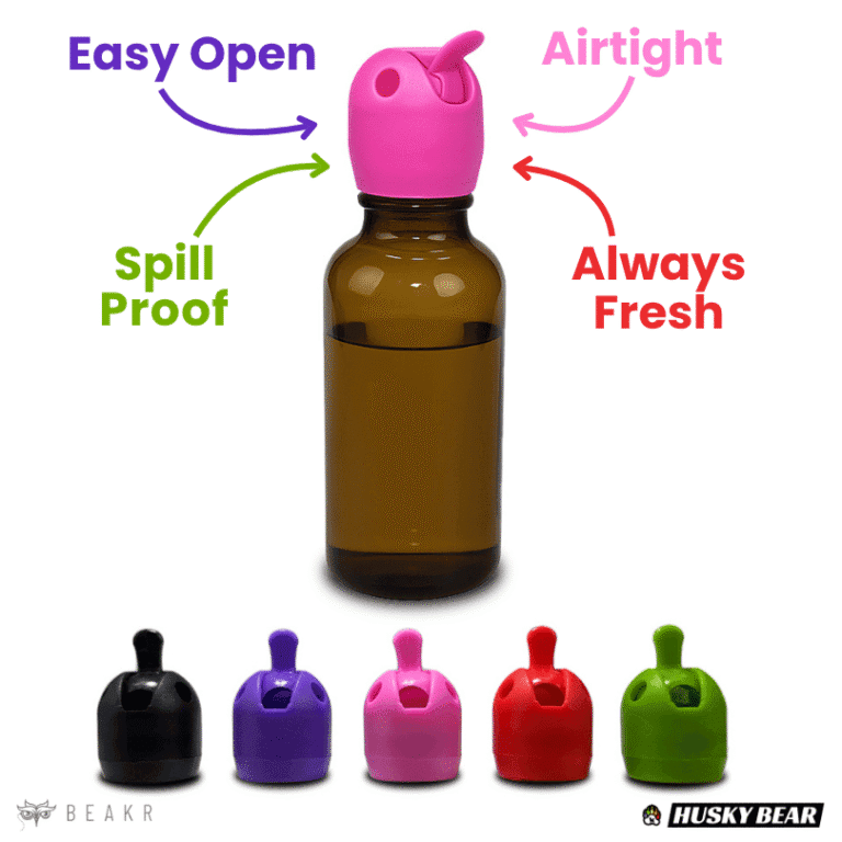 Poppers Spill-Proof Cap Beakr and Husky Bear Poppers Poppers Spill-Proof Cap Beakr and Husky Bear Poppers