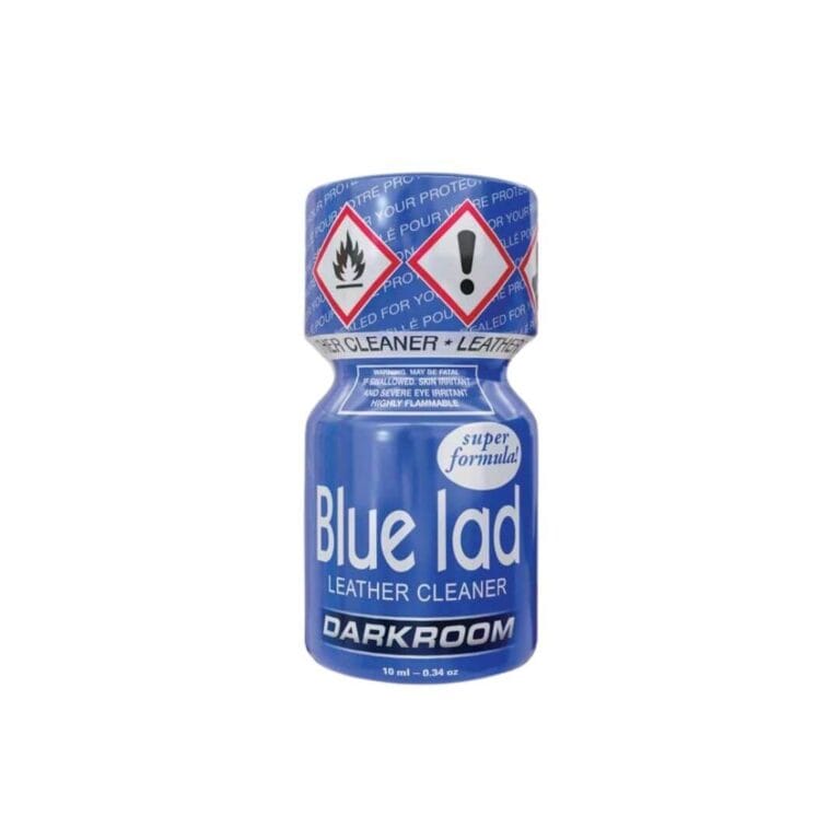 husky-bear-poppers-blue-lad-darkroom-10ml-funline Blue Lad Darkroom edition; strong leather cleaner style poppers for intense play.