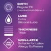 Durex Latex-Free Condoms V2 Durex Latex-Free Condoms (NO Latex) - 6 pack