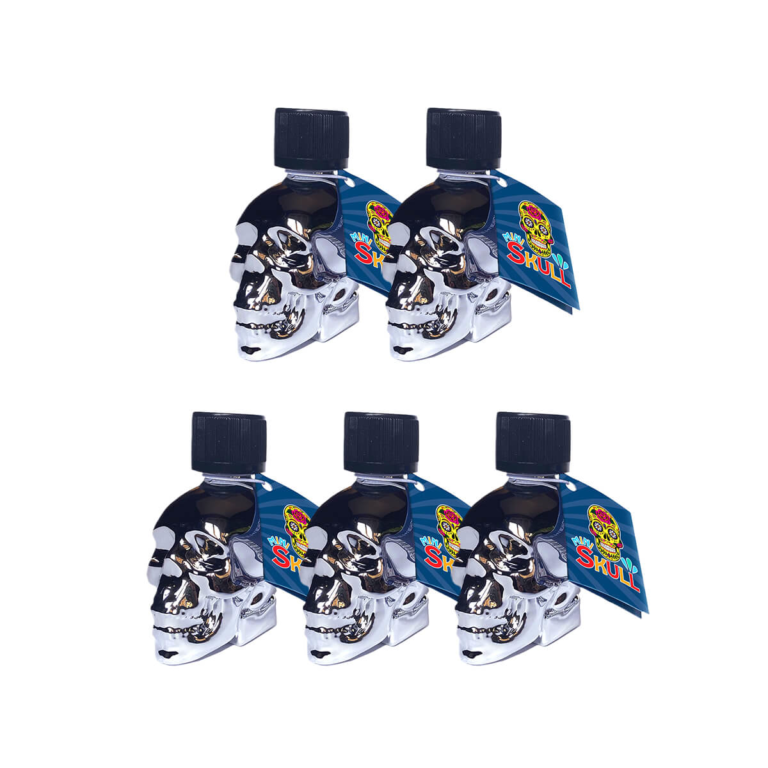 Mini Skull Quick Silver 15ml 5x-Multi Poppers Pack Mini Skull Quick Silver 15ml 5x-Multi Poppers Pack