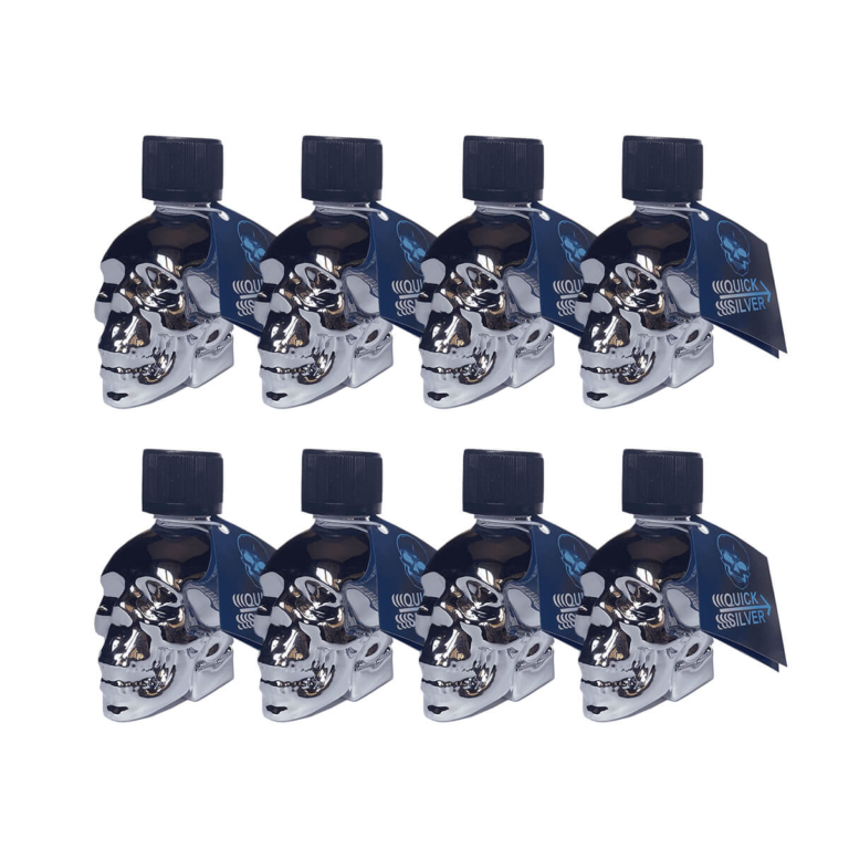 Quick Silver Skull 25ml 8x-Multi Poppers Pack Quick Silver Skull 25ml 8x-Multi Poppers Pack