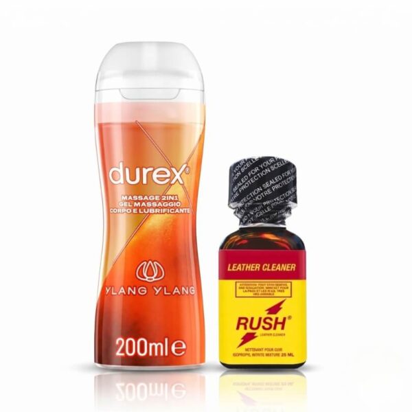 The Classic Rush bundle – Durex Ylang Ylang 200ml lube and Rush Poppers 25ml