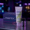 The Full Night Kit – Durex Lube 100ml, Iron Fist Poppers 10ml & 144 XL Condoms from Pamitex. The image is an lifestyle illustration.