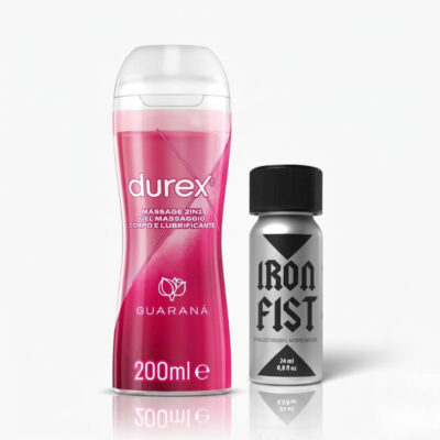 The Heavy Hitter bundle – Durex Guarana 200ml lubrificante e Iron Fist poppers 24ml