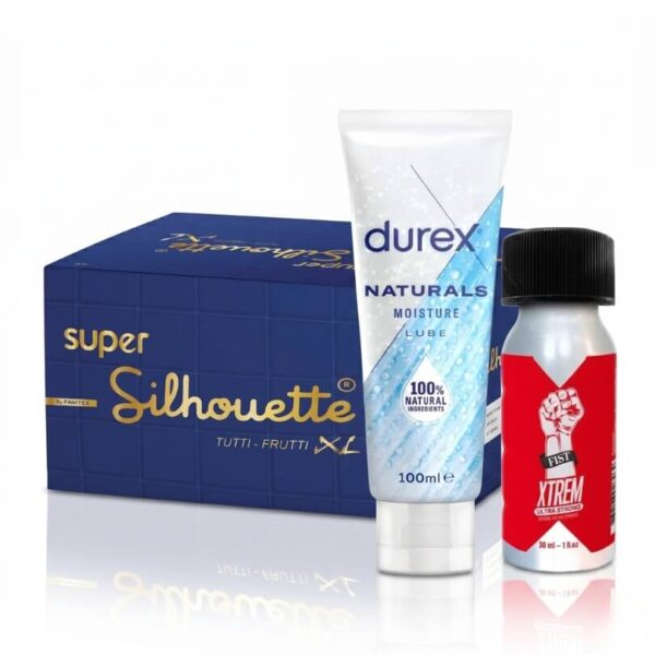The No Limits Pack – Durex Moisture Lube, Fist Xtrem Poppers 30ml & 144 XL Condoms