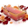 Condoms Serena Nature XL Serena Nature XL Condoms 144 pack bulk box with red rose petals and orange floral background, natural latex lubricated condoms in extra-large size.