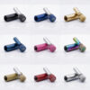 Single Poppers Inhaler all 9 color variations — black, blue, gold, dark blue, pink, rainbow, light gold, red, mirror silver aluminium and stainless steel.