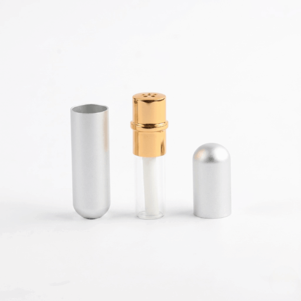 Aluminium Poppers Inhaler silver color refillable compact poppers inhaler.