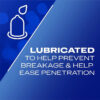 Durex Natural condoms lubricated to help prevent breakage and ease penetration – product benefit graphic
