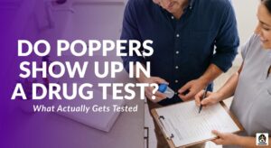 Do poppers show up in a drug test — person waiting calmly before a workplace or medical screening