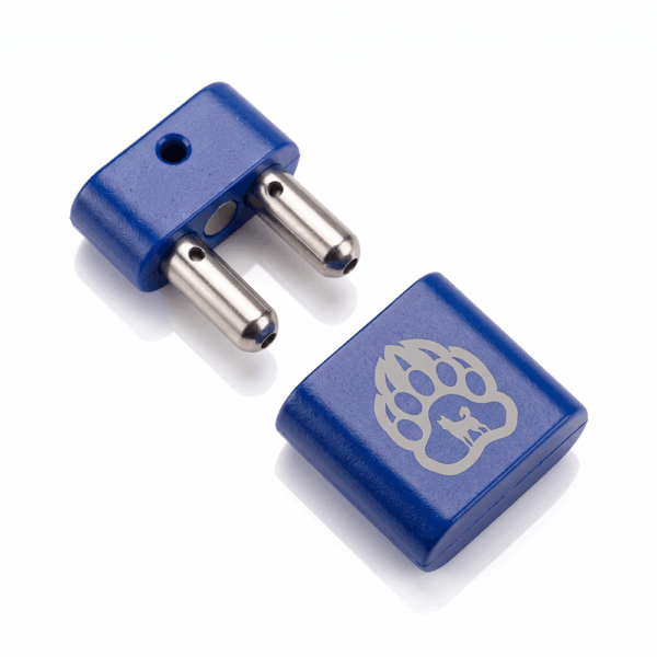 Double Inhaler Poppers with Magnetic Lock Blue Double Inhalateur Poppers avec Fermeture Magnétique