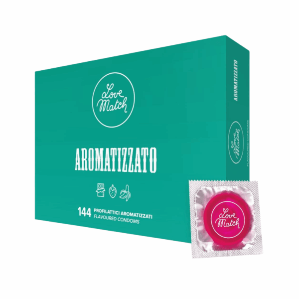 Love Match Aromatizzato Condoms - 144 pack Love Match Aromatizirani kondomi