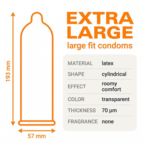 Love Match Extra Large Condoms