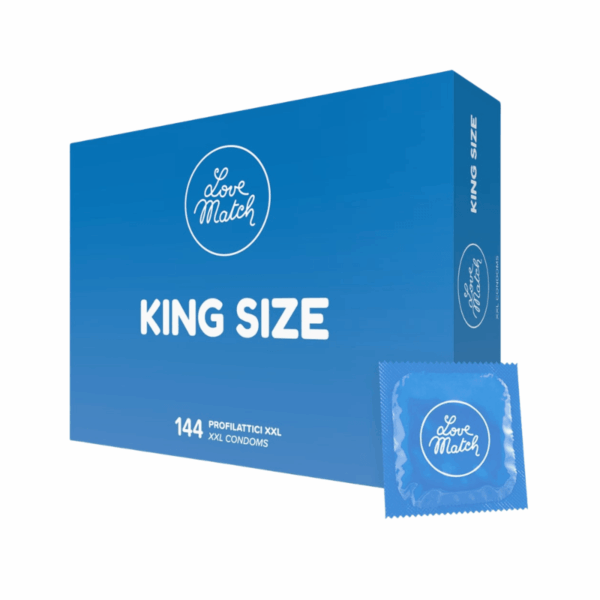 Love Match King Size Condoms - 144 pack Love Match King Size Condoms