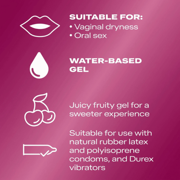 Durex Very Cherry 50ml 800x800 Benefits Durex Very Cherry Lubrifiant - 50ml